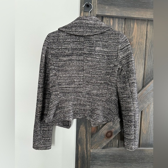 Banana Republic Blazer Jacket Long Sleeve Collared heather Gray Size 6 - Picture 2 of 3